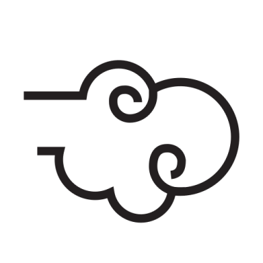 a black and white icon of a cloud