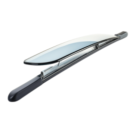 an image of a black and white hair straightener