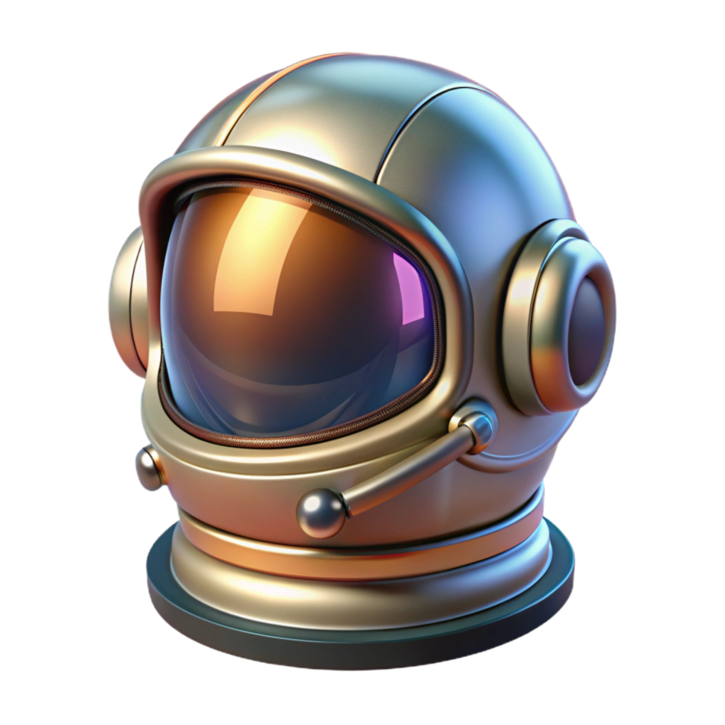 an astronaut helmet on a white background