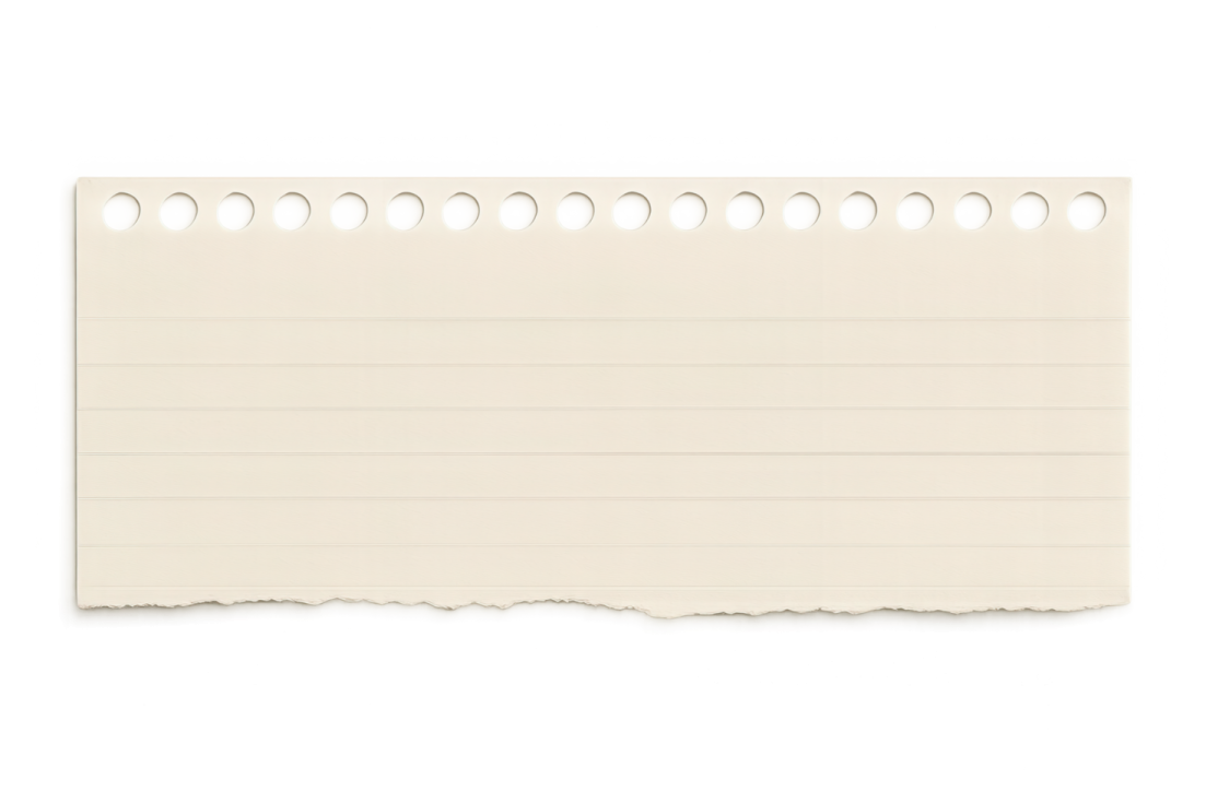 a piece of paper with holes on it