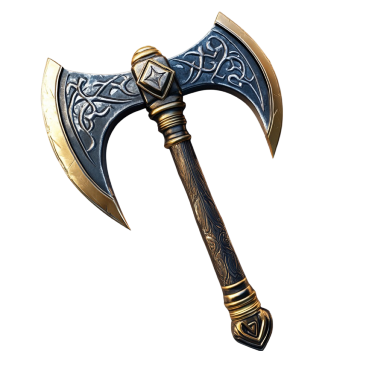 an image of an axe with a long handle