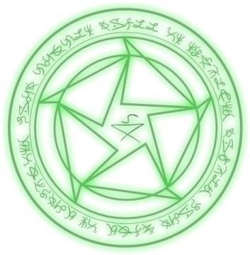 a green pen with the star in the middle