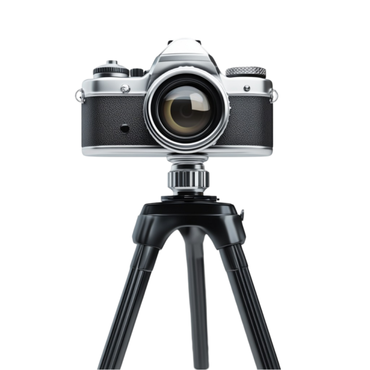 an image of a camera on a tripod