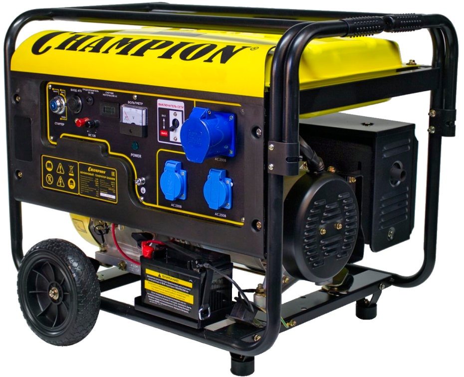 a yellow and black portable generator