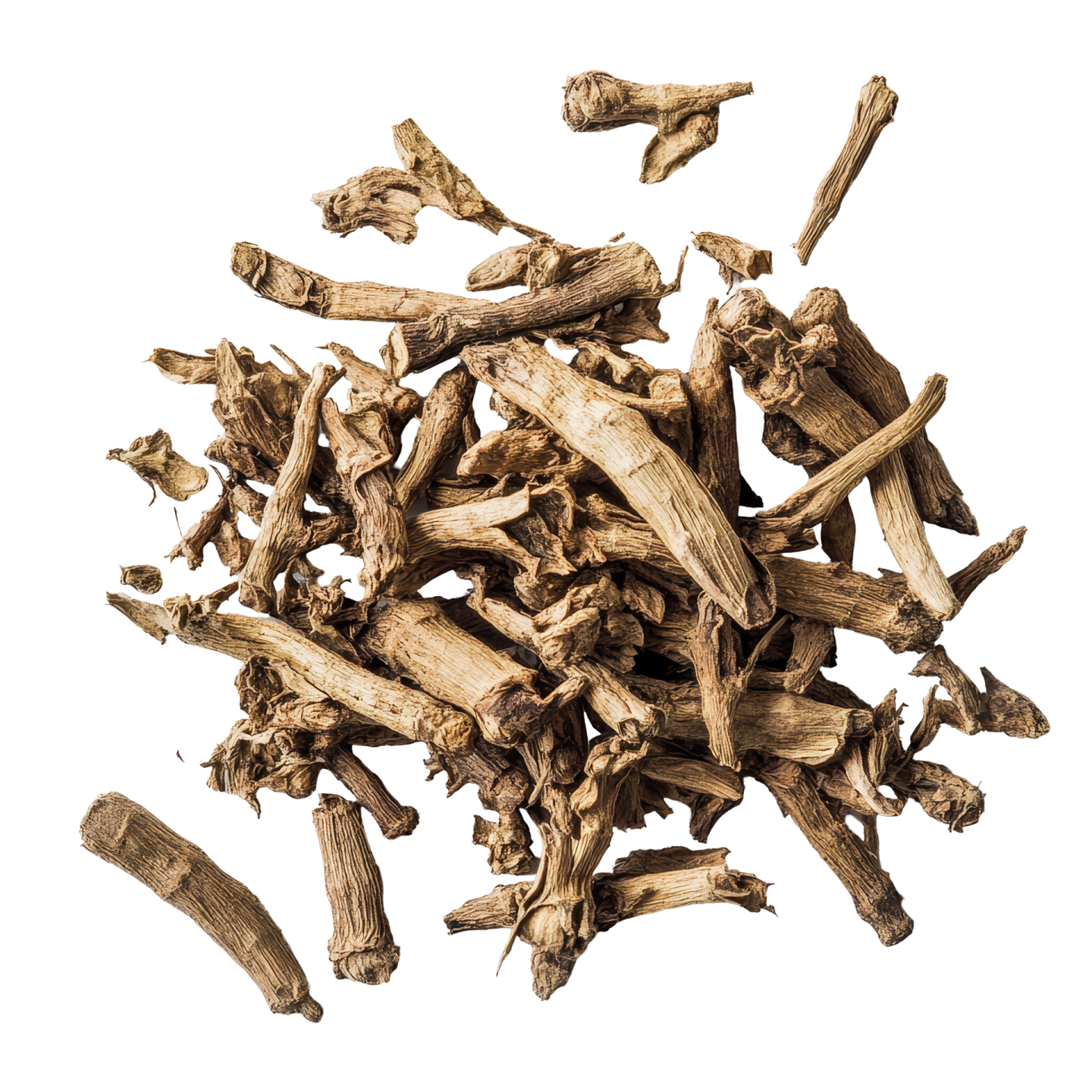 a pile of wood chips