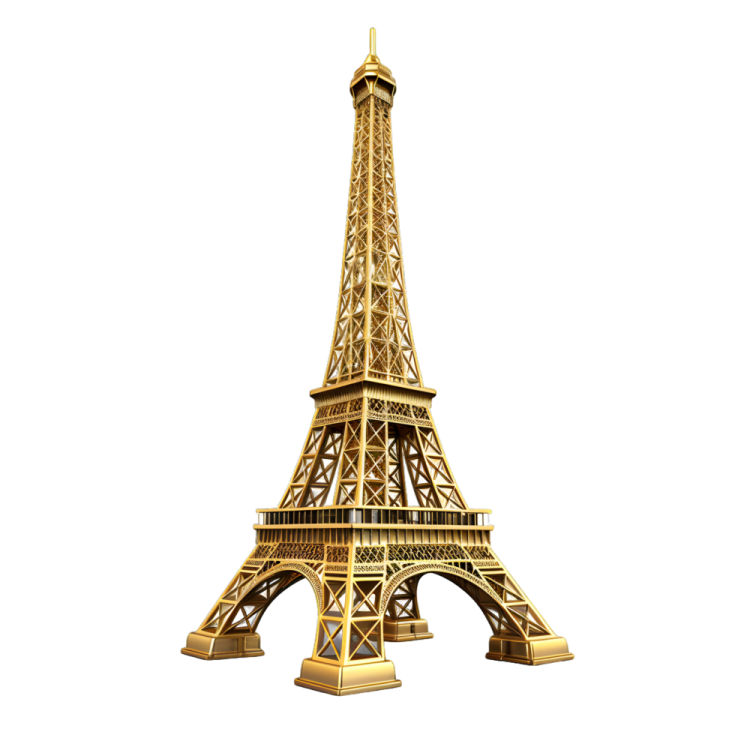 the eiff tower 3d model
