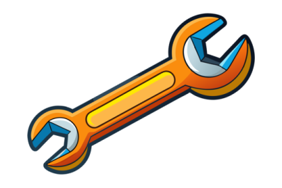A wrench tool icon