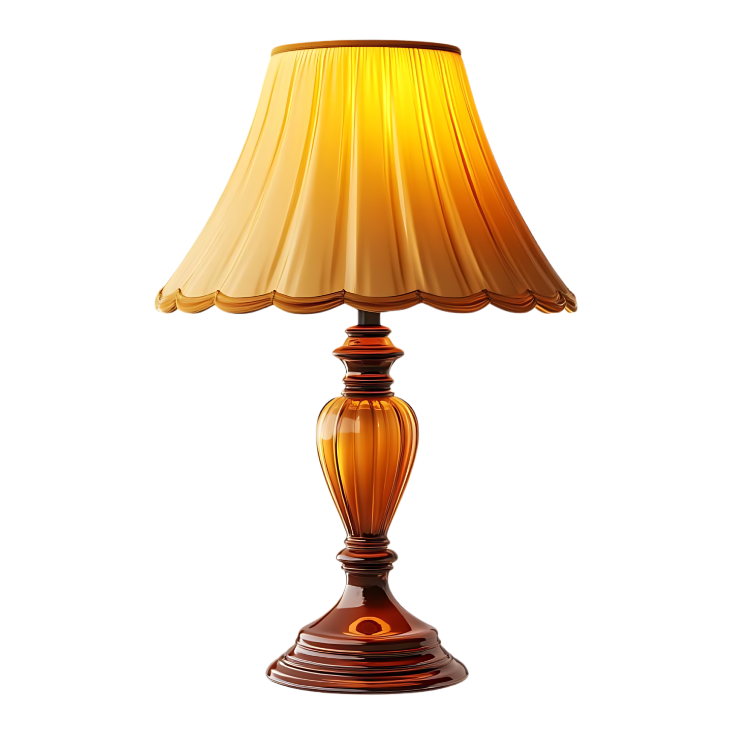 a table lamp on a white background