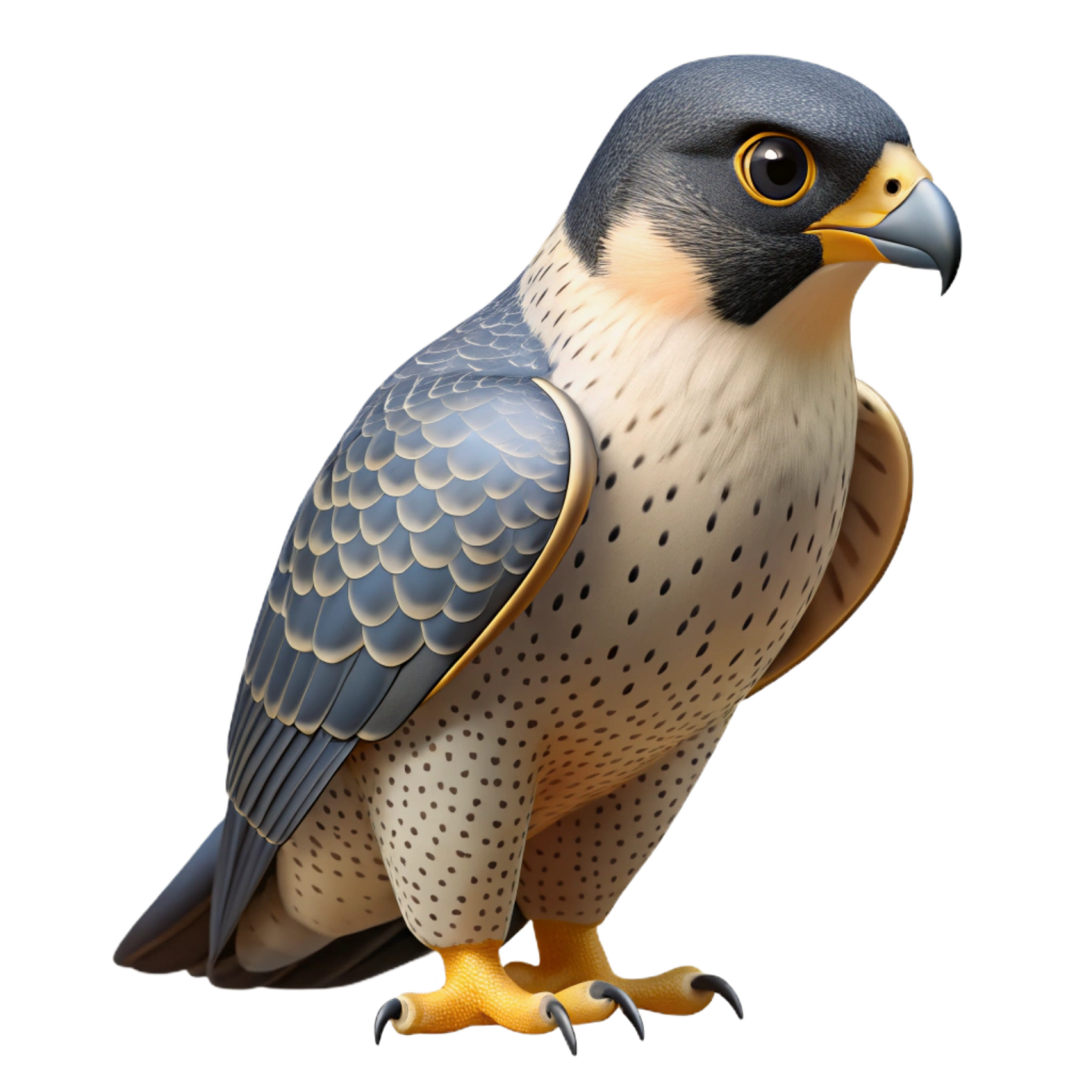 a close up of a bird on a white background