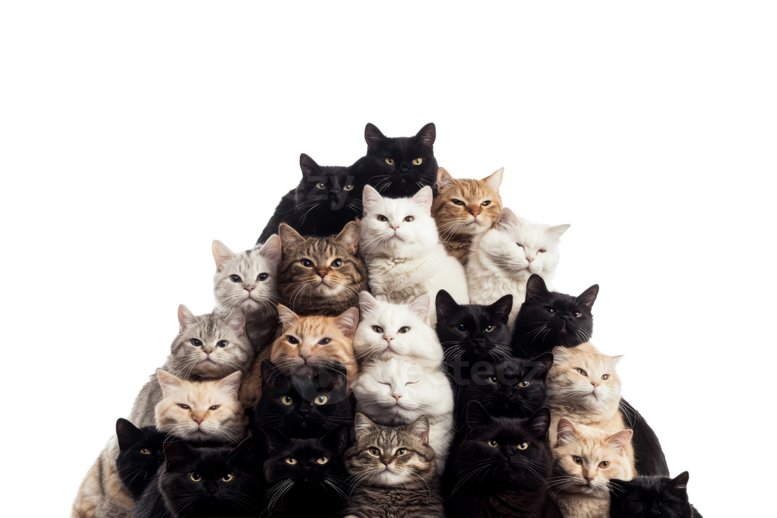 a group of cats