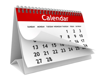 a calendar with the word calendar on it