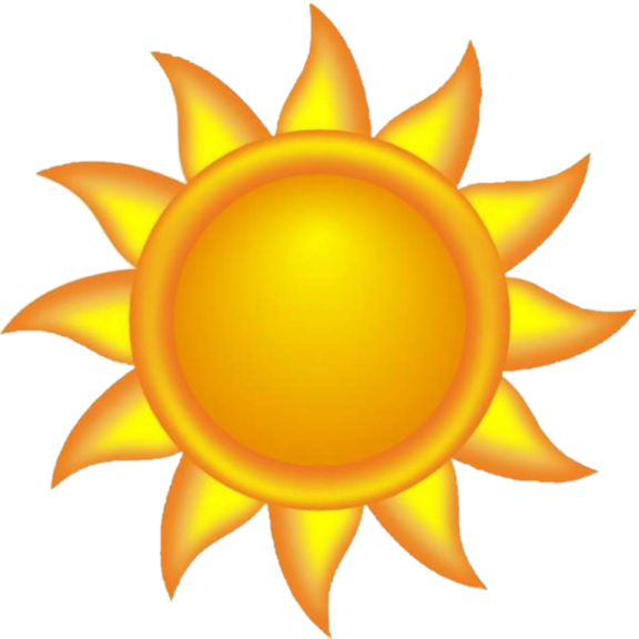 a yellow sun