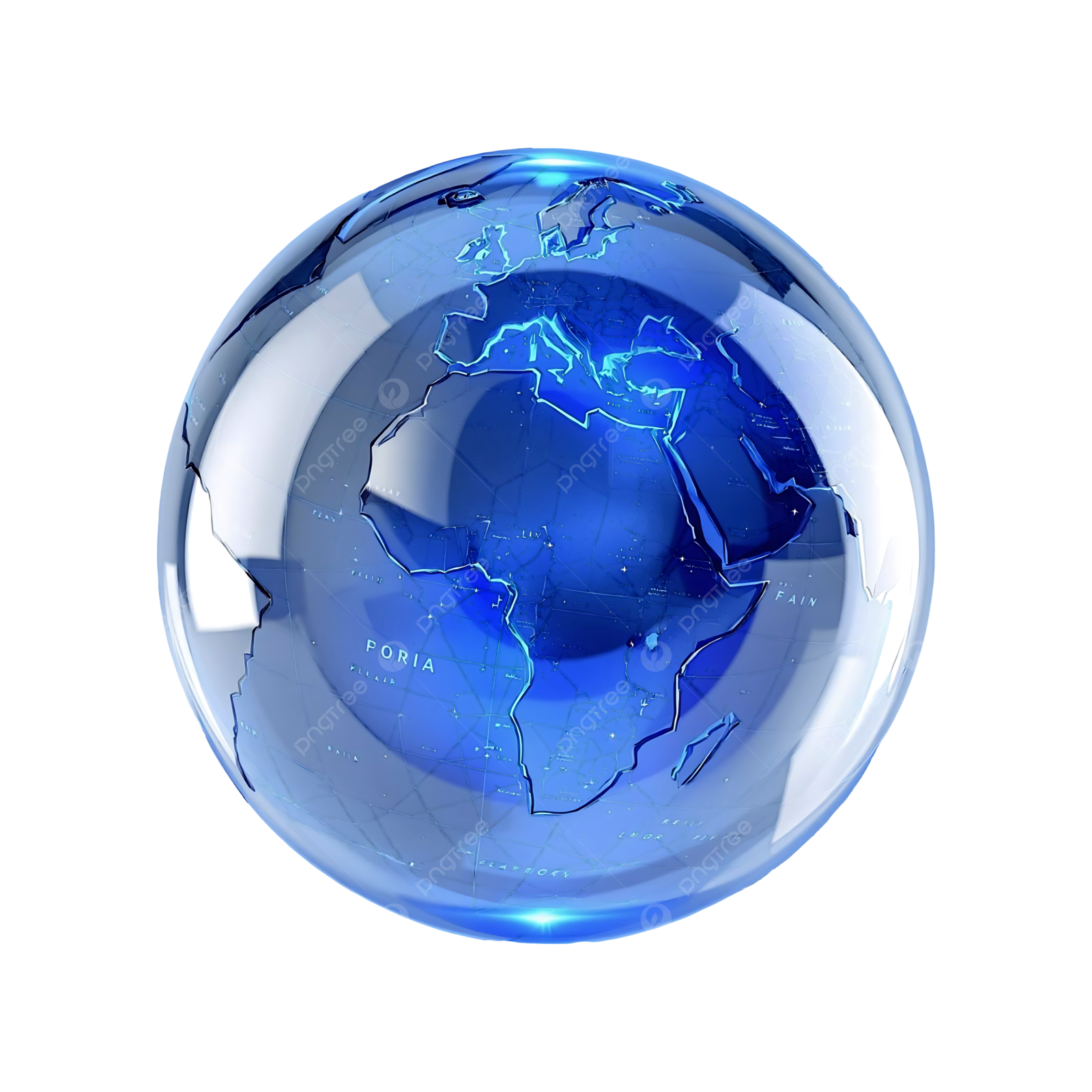 an image of a blue crystal ball
