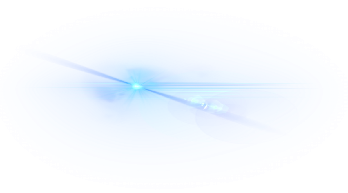 a white background with blue and green lights