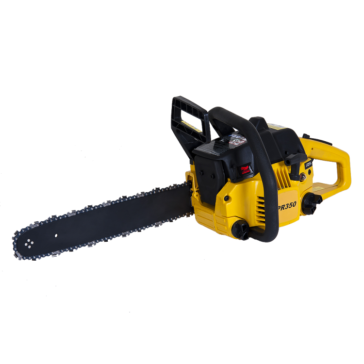 a chainsaw is shown on a white background