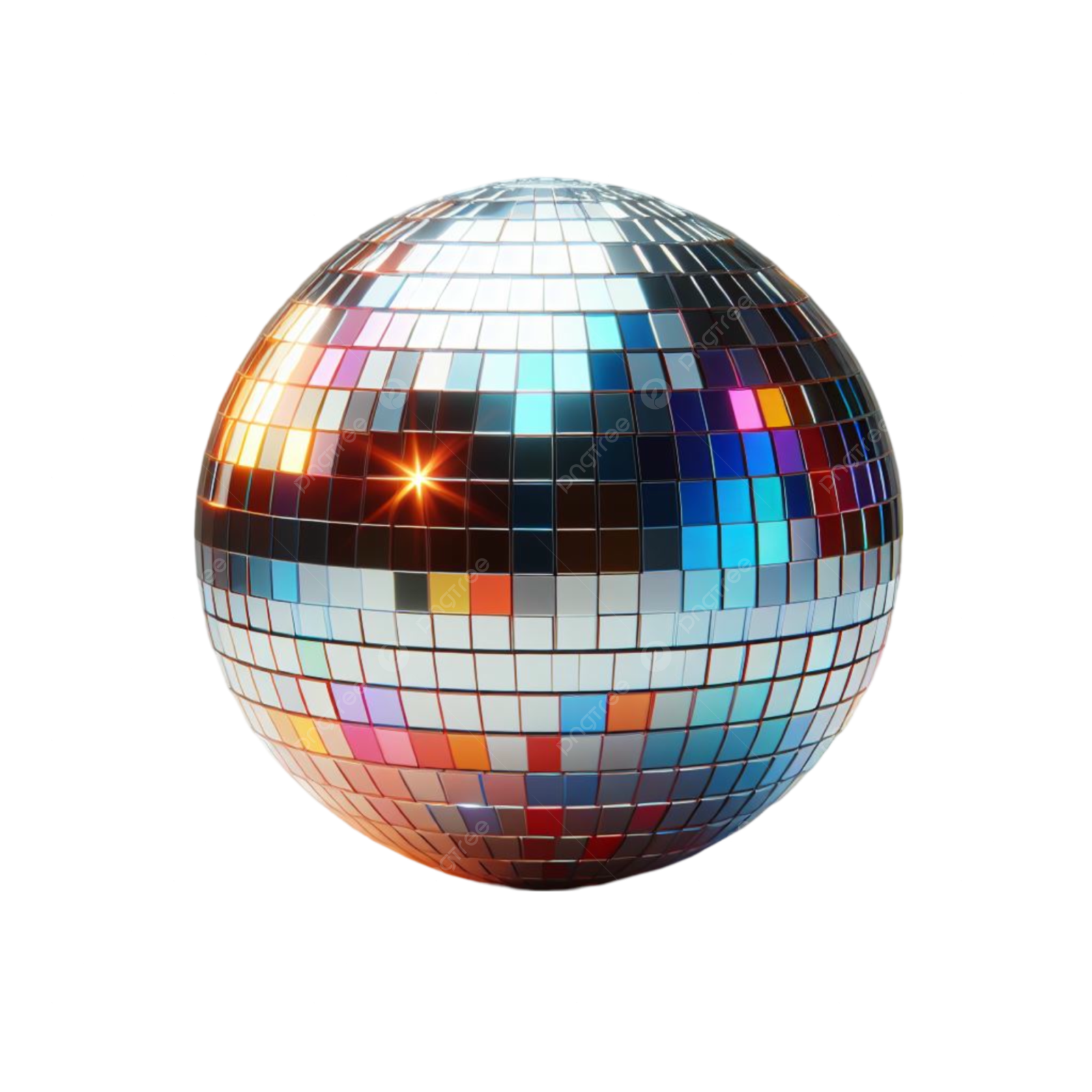 a disco ball on a white background