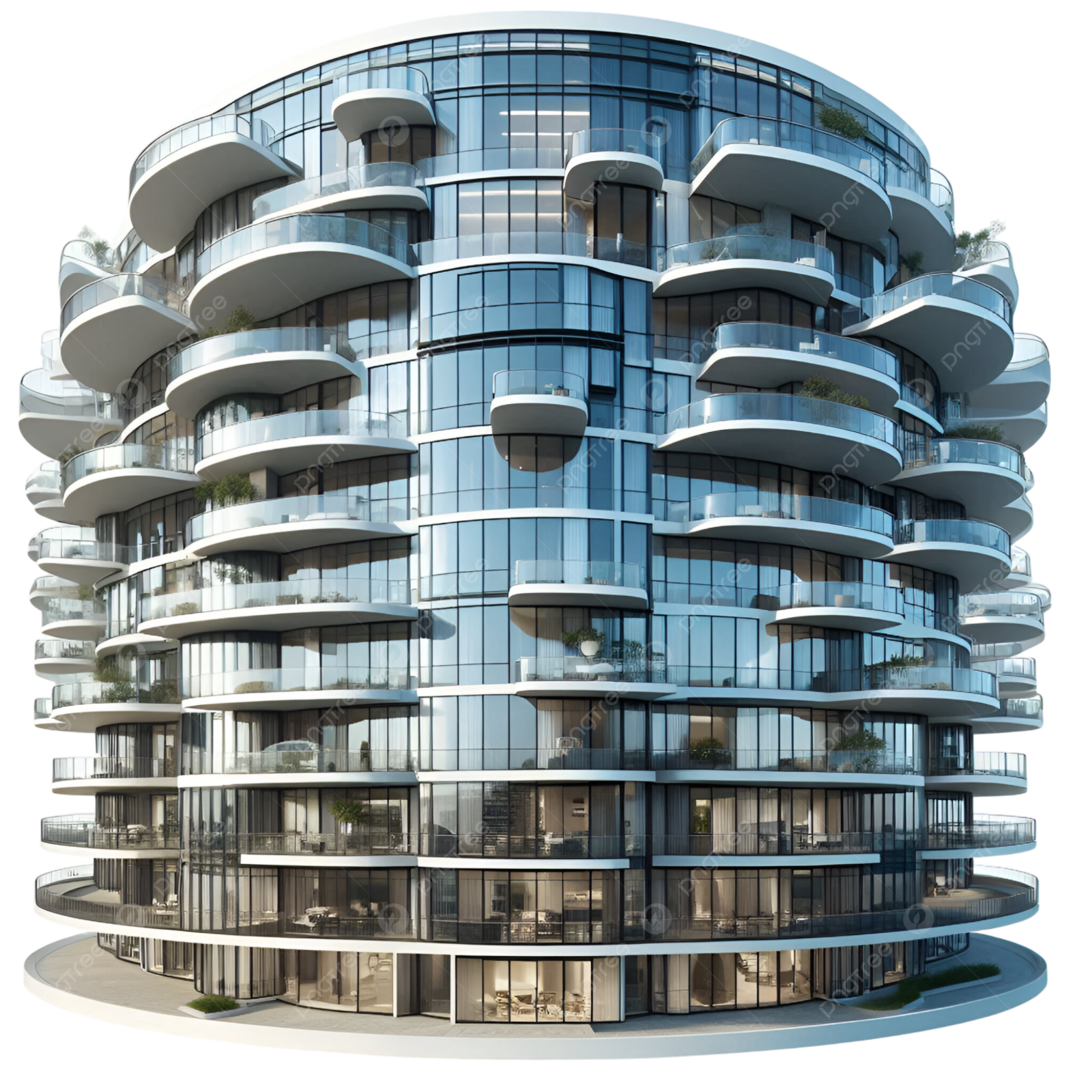 a 3d rendering of an apartment building