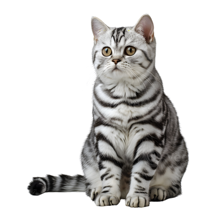 a black and white cat sitting on the floor