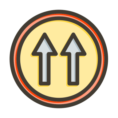 two arrows in a circle