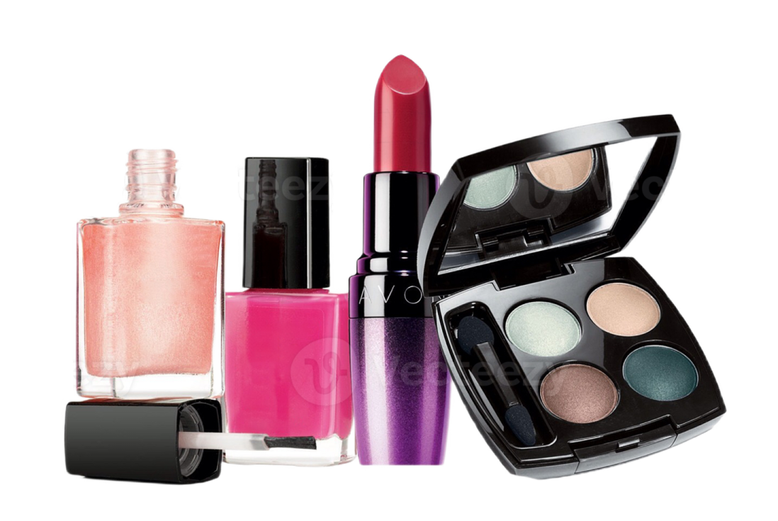 a variety of cosmetics products