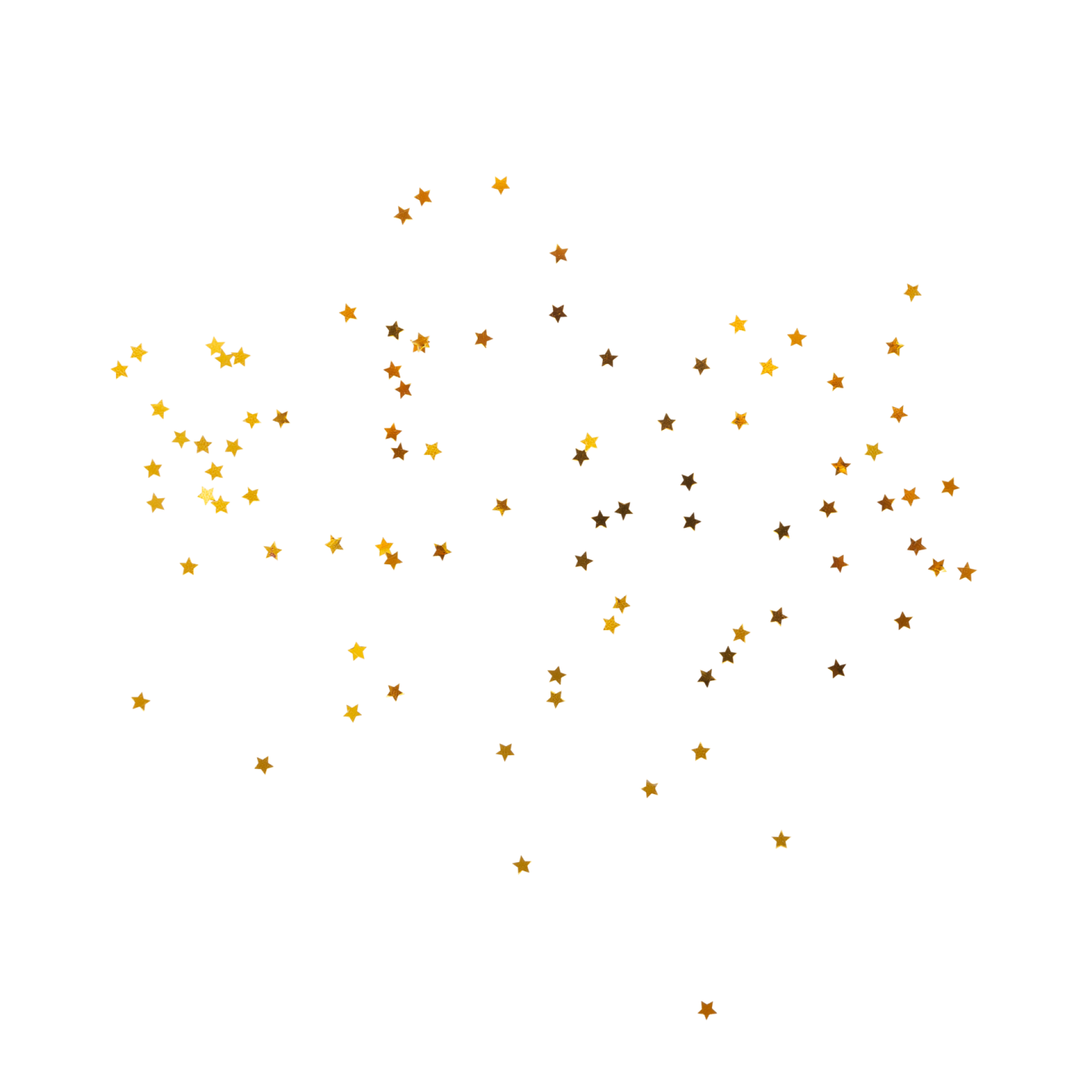 gold stars on a white background