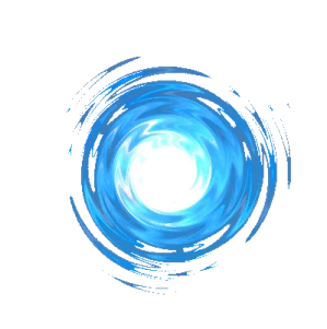 a blue circle on a white background