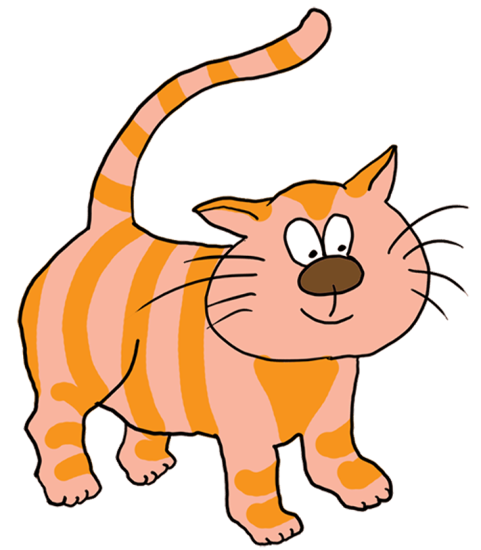 a cartoon cat with its mouth open