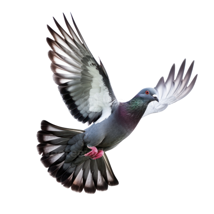 a bird flying in the air with its wings spread