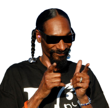 a man with long hair and sunglasses pointing at the camera
