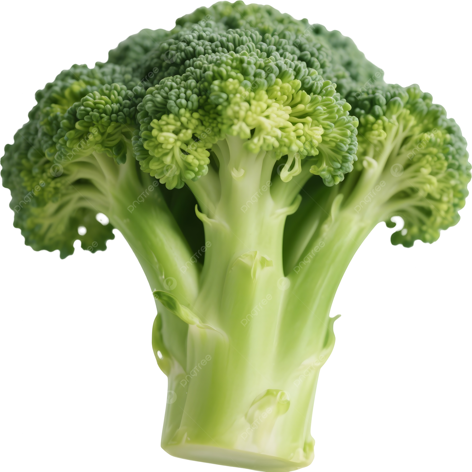a close up of a piece of broccote