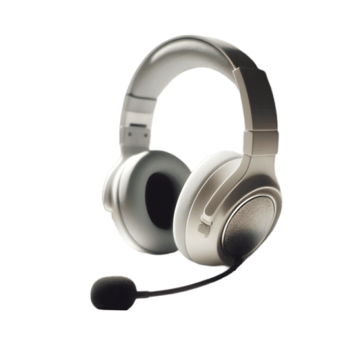 a pair of headphones on a white background