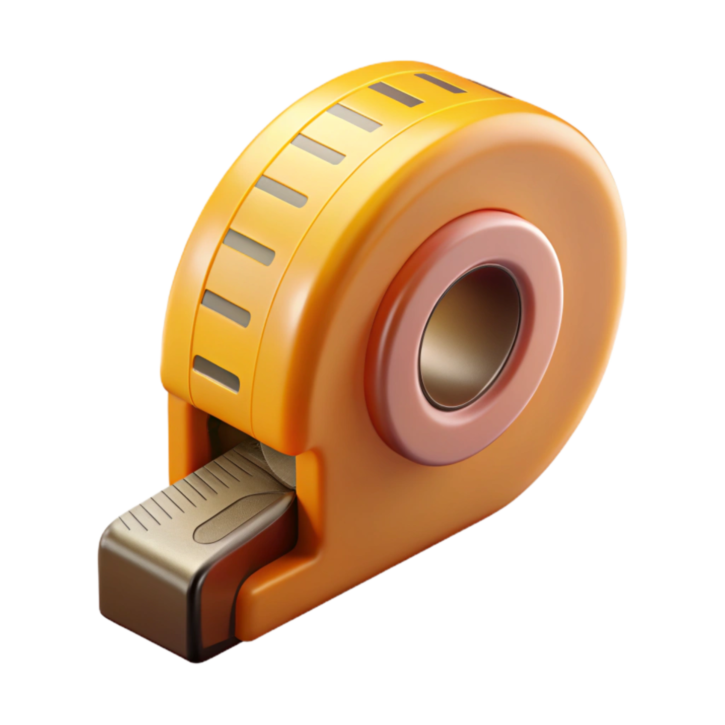 a yellow tape on a white background