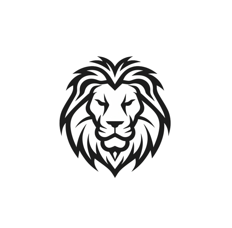 lion head tattoo design