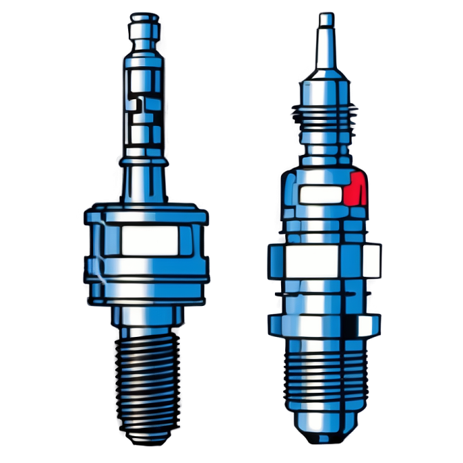 a pair of spark sparks on a white background
