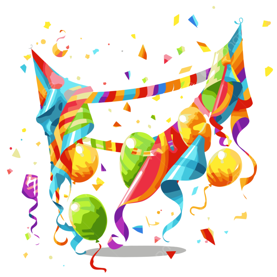 a bunch of colorful balloons and streamers