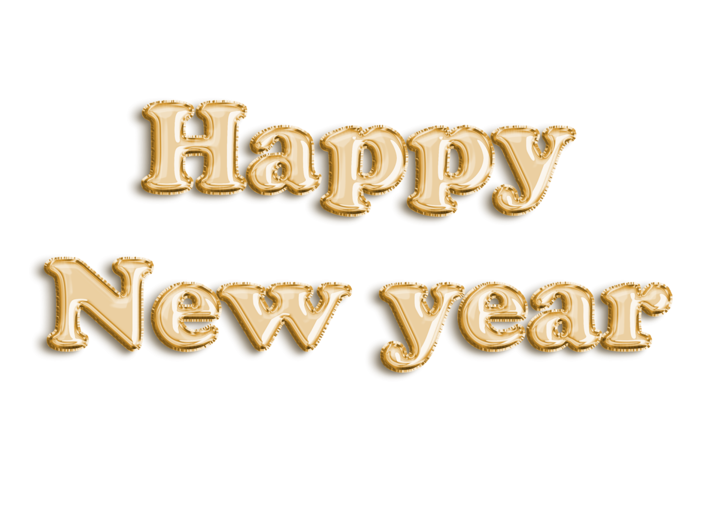 happy new year balloons