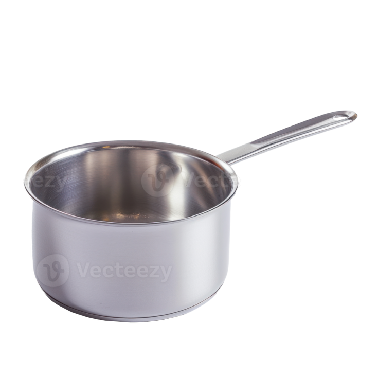 a sauce pot with a spoon in it
