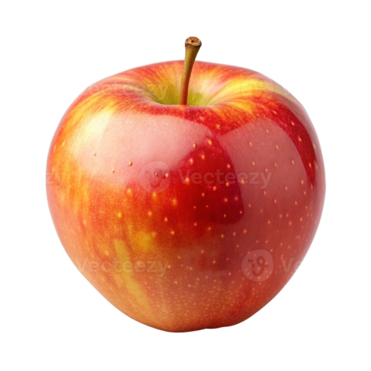 an apple on a white background