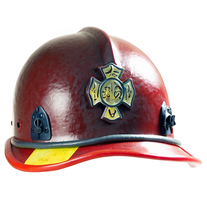 a fireman's helmet on a white background