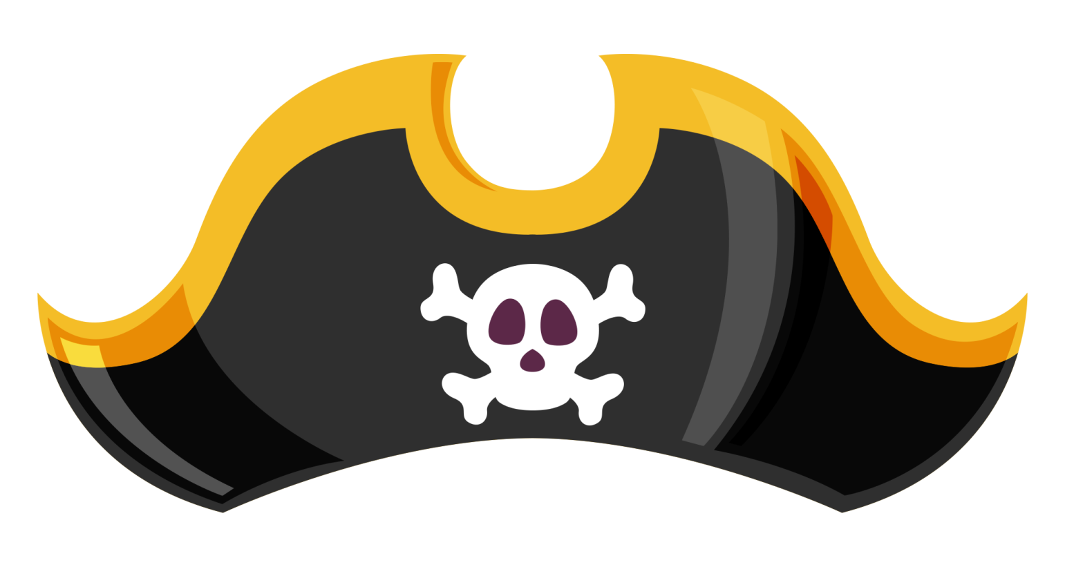 a pirate hat with a skull on it