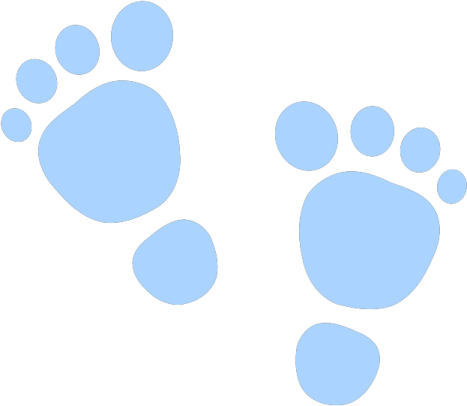 a pair of footprints on a white background
