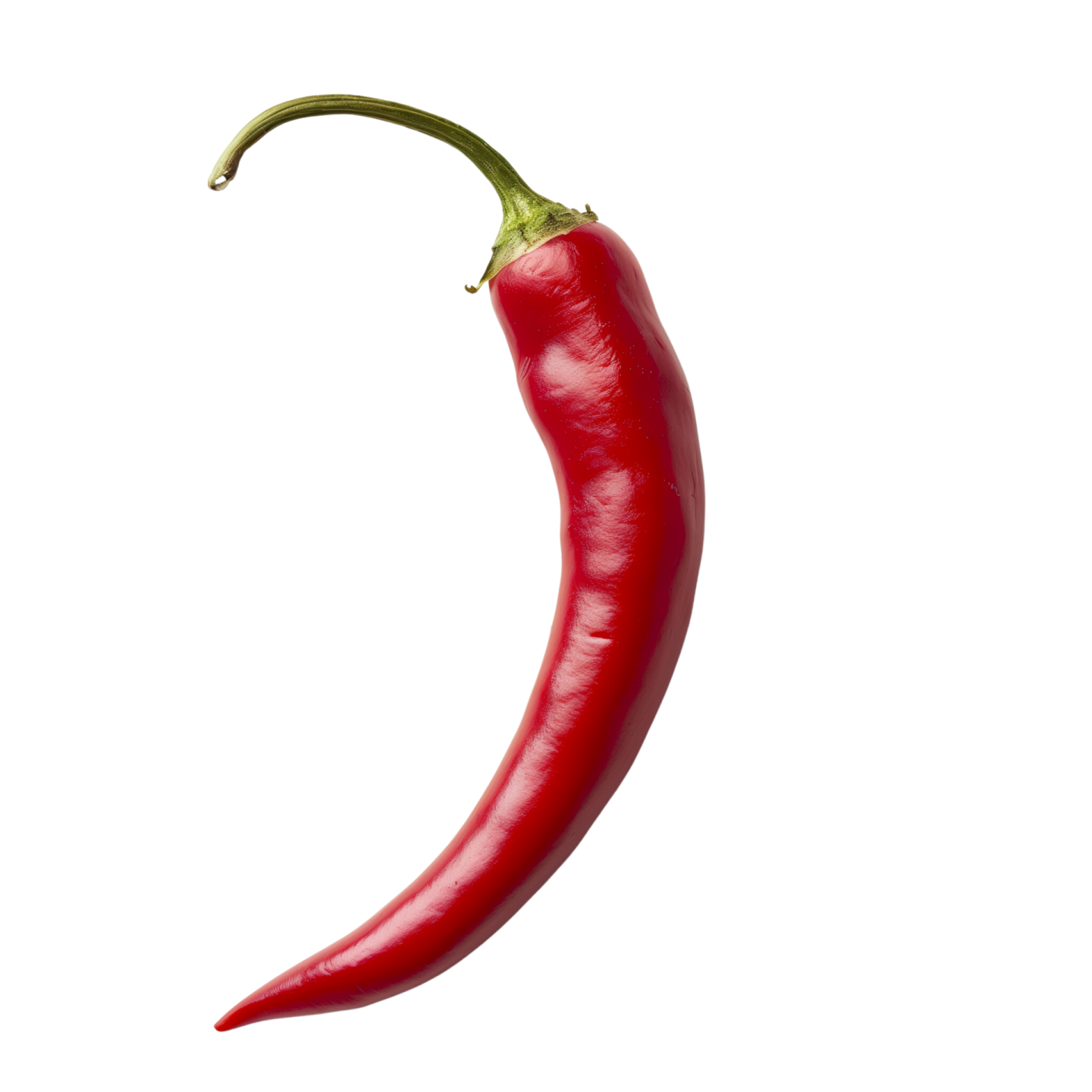 a red chili pepper on a white background