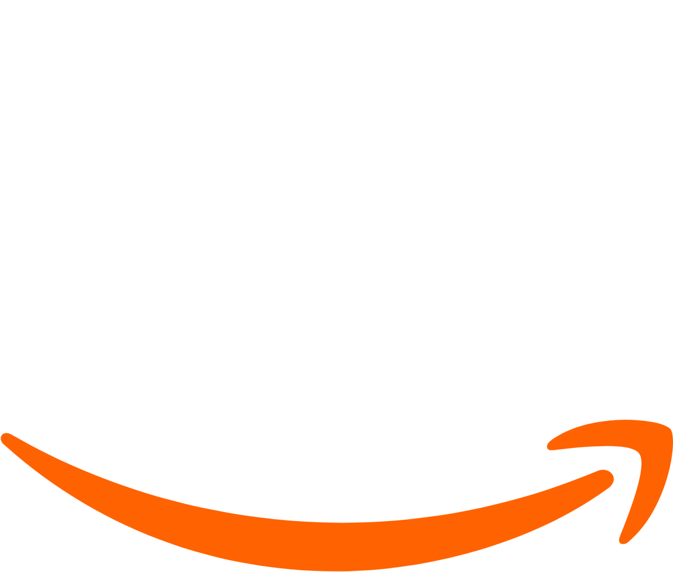 an orange amazon logo