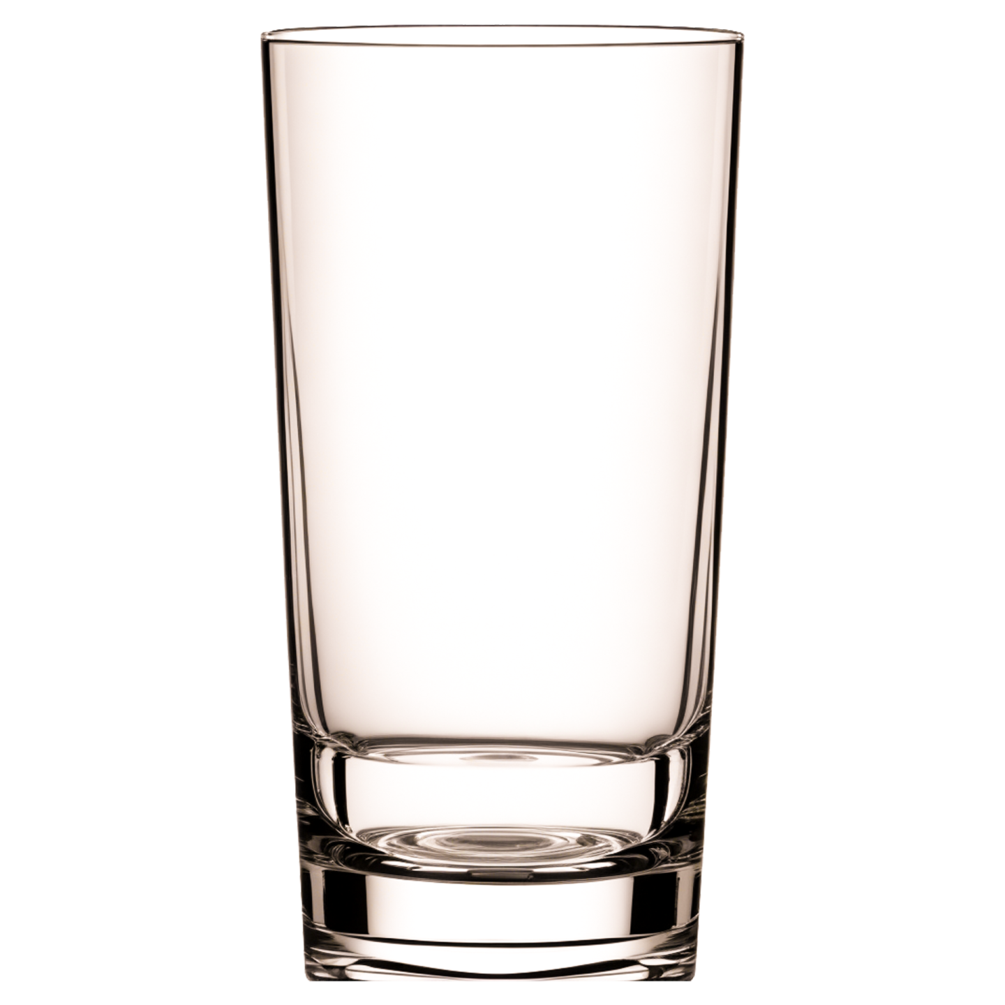 a glass of water on a white background