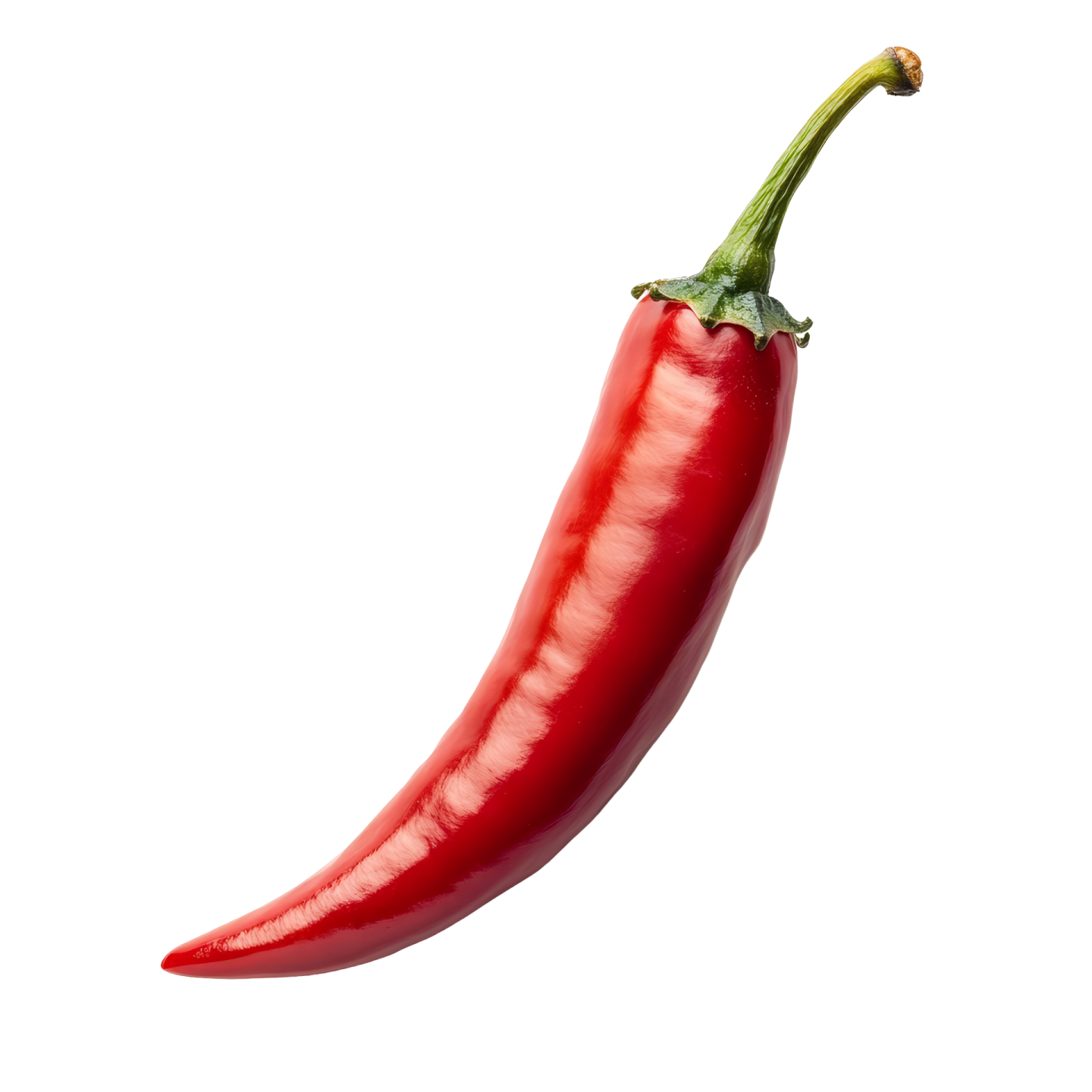 a red chili pepper on a white background
