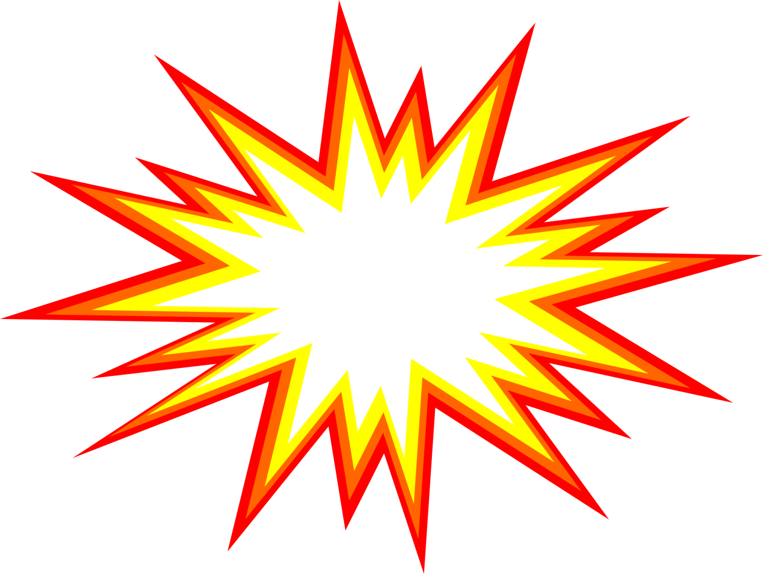a yellow and red star burst