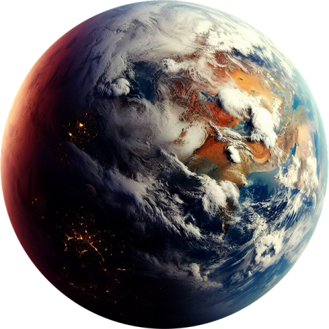 an image of the earth from space