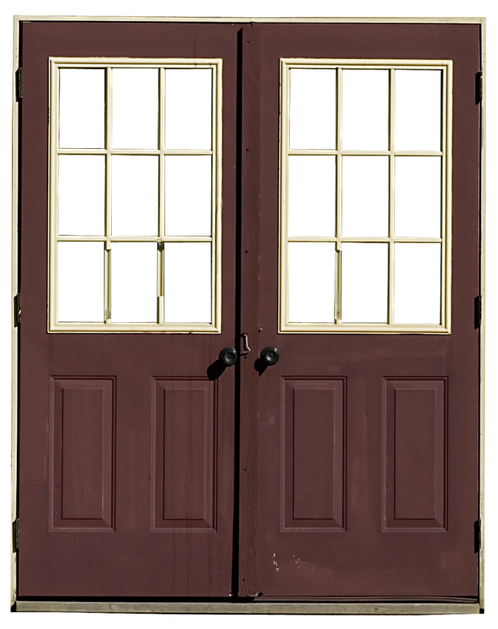 a pair of double doors