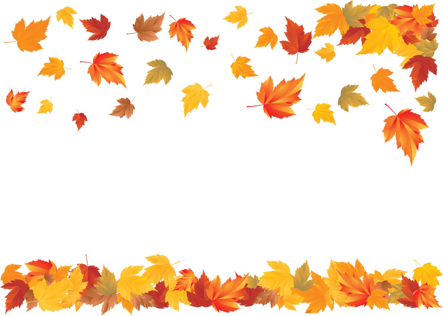 a frame made out of autumn leaves