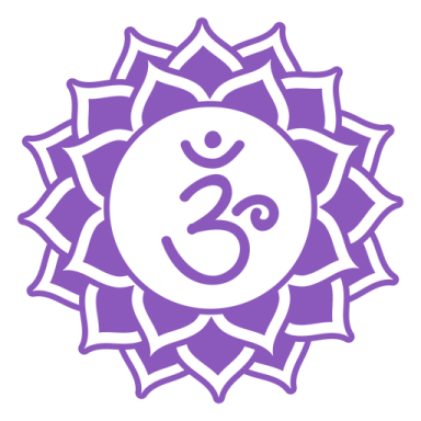 a purple and white logo with the oma symbol